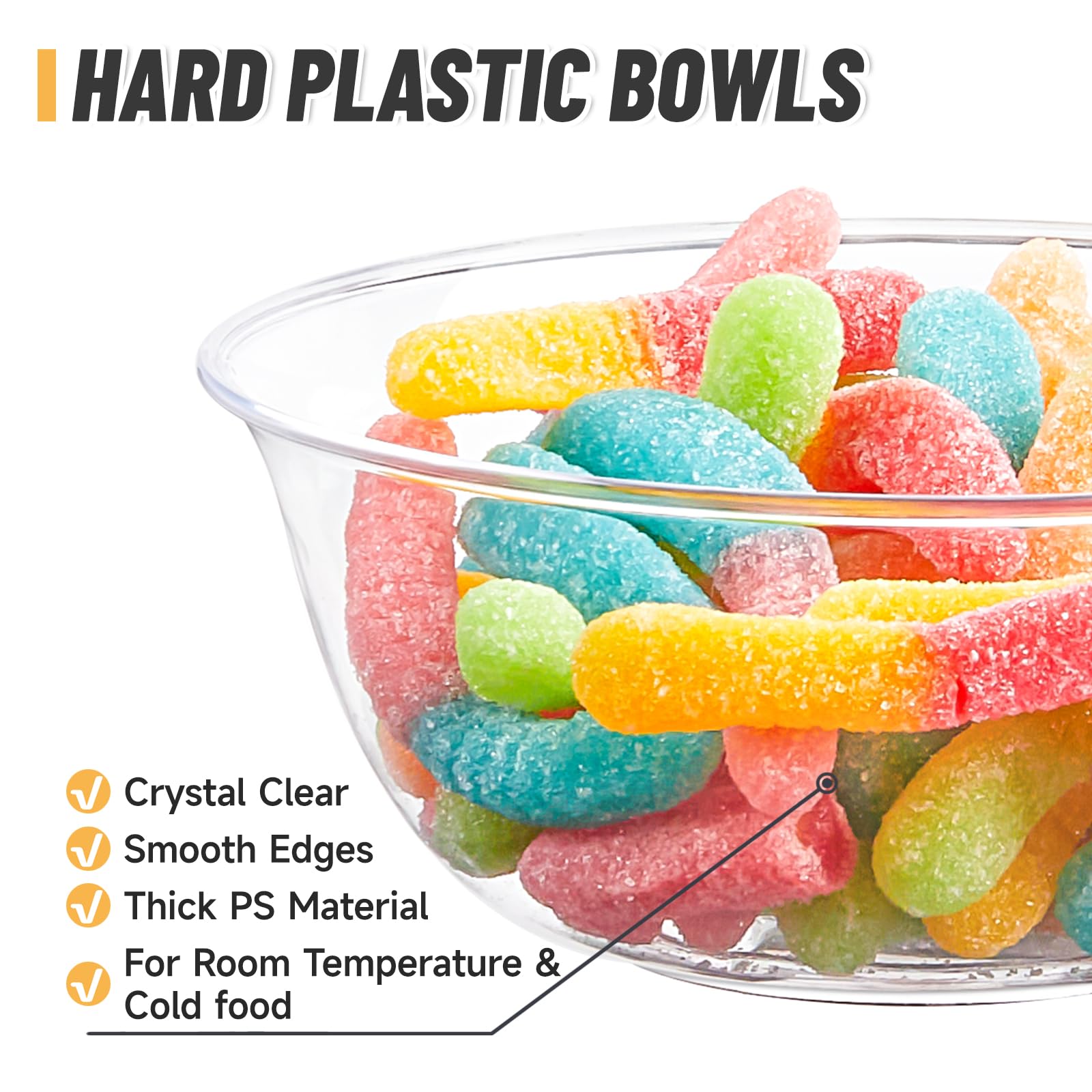 Plastic Snack Serving Cups 4pc Set