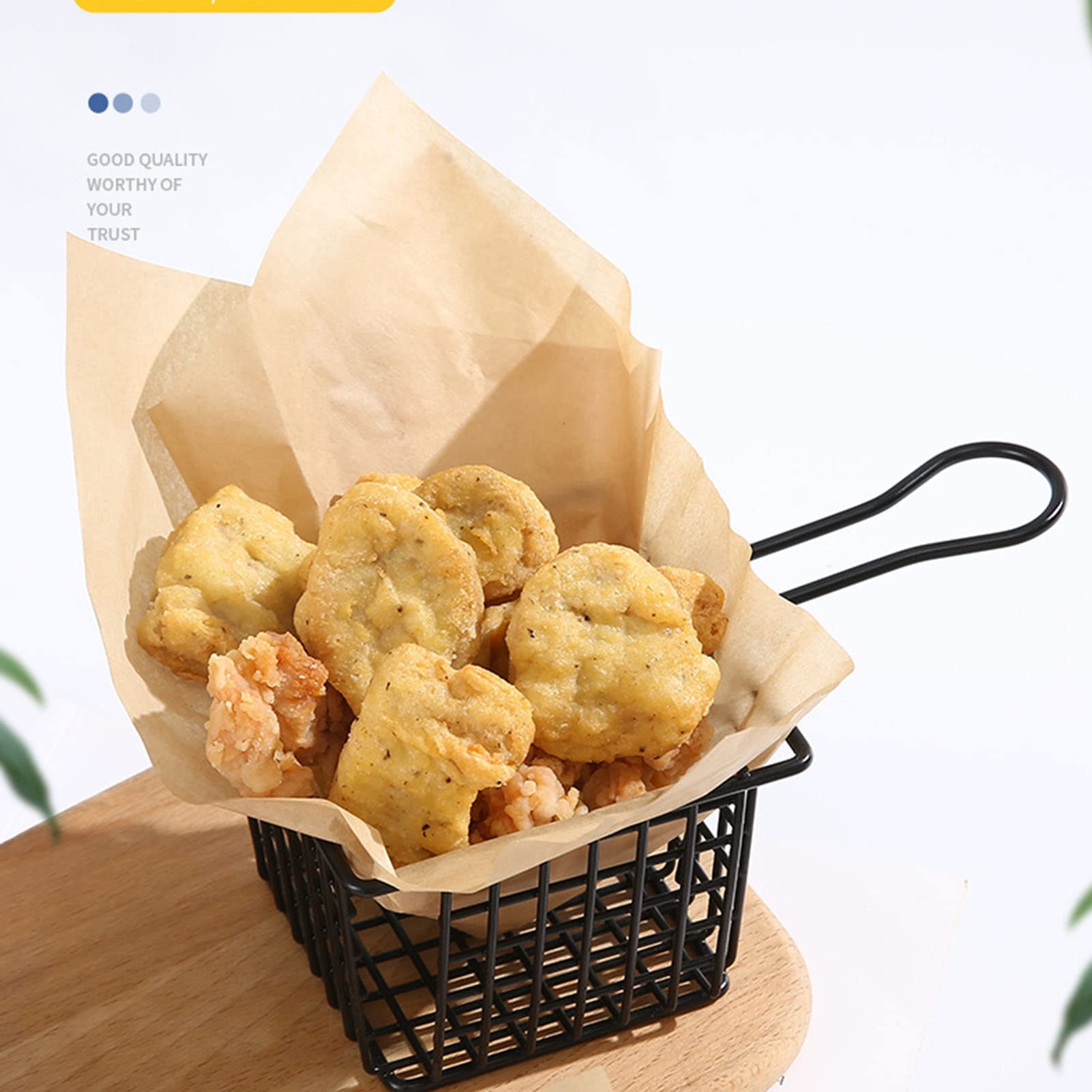 Black Square Serving Basket