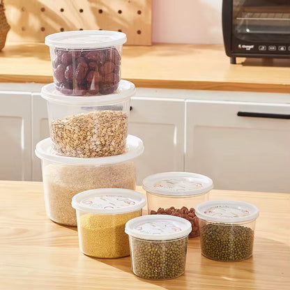 Large 7 Piece Round Food Container Set