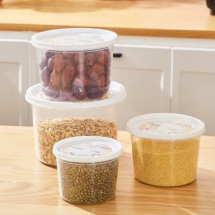 Large 7 Piece Round Food Container Set