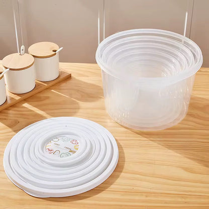 Large 7 Piece Round Food Container Set