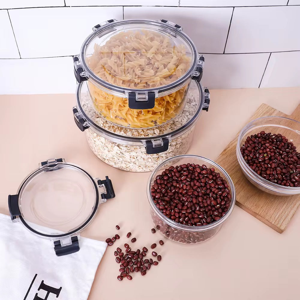 Acrylic 4 Piece Round Food Container Set