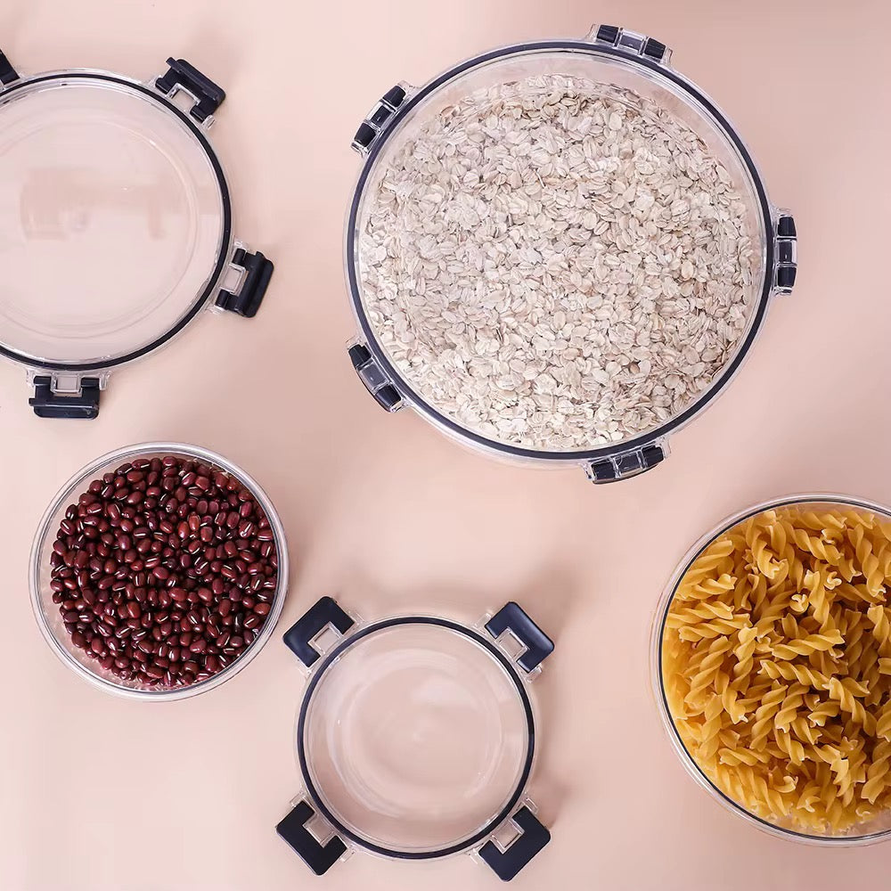 Acrylic 4 Piece Round Food Container Set