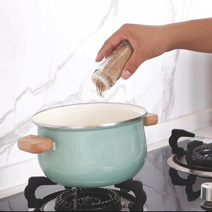 Round Glass Spice Jar