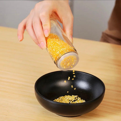 Round Glass Spice Jar