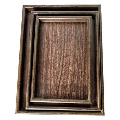 Wooden 3 Piece Tray Set