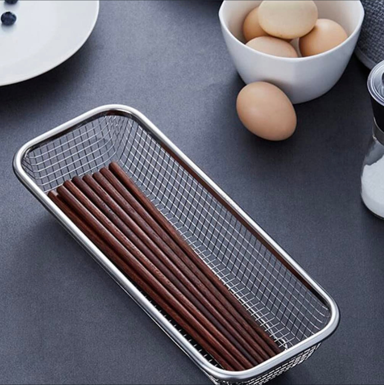 Rectangular Stainless Steel Basket