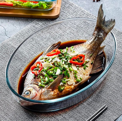 Oval Glass Oven Dish 3 Piece Set