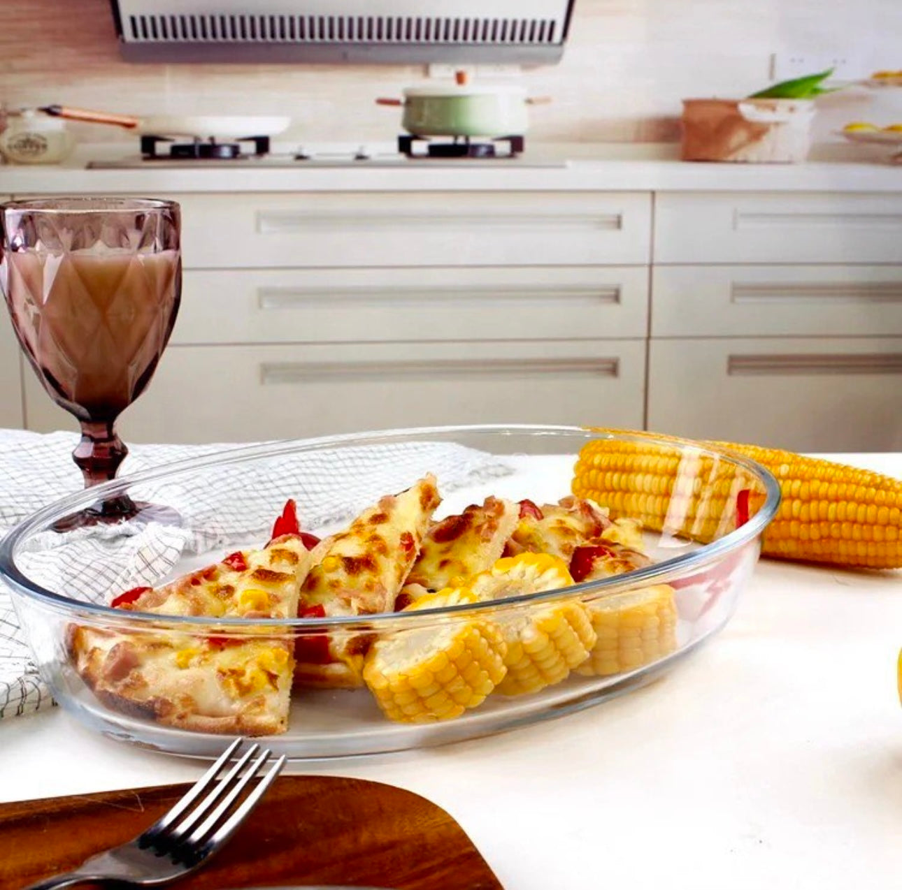 Oval Glass Oven Dish 3 Piece Set