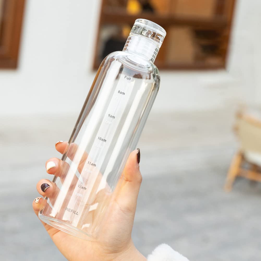 Time Scale Glass Bottle