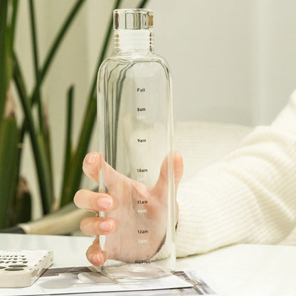 Time Scale Glass Bottle