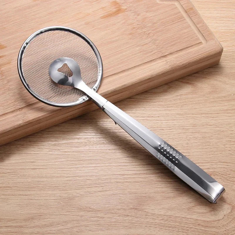 Frying Mesh Strainer Tong