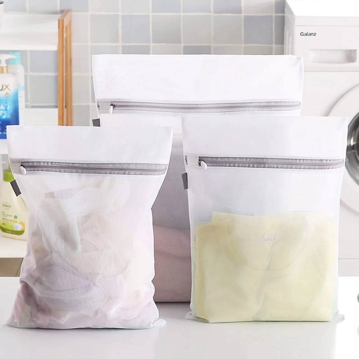 Mesh Laundry Bag Set 4Pcs