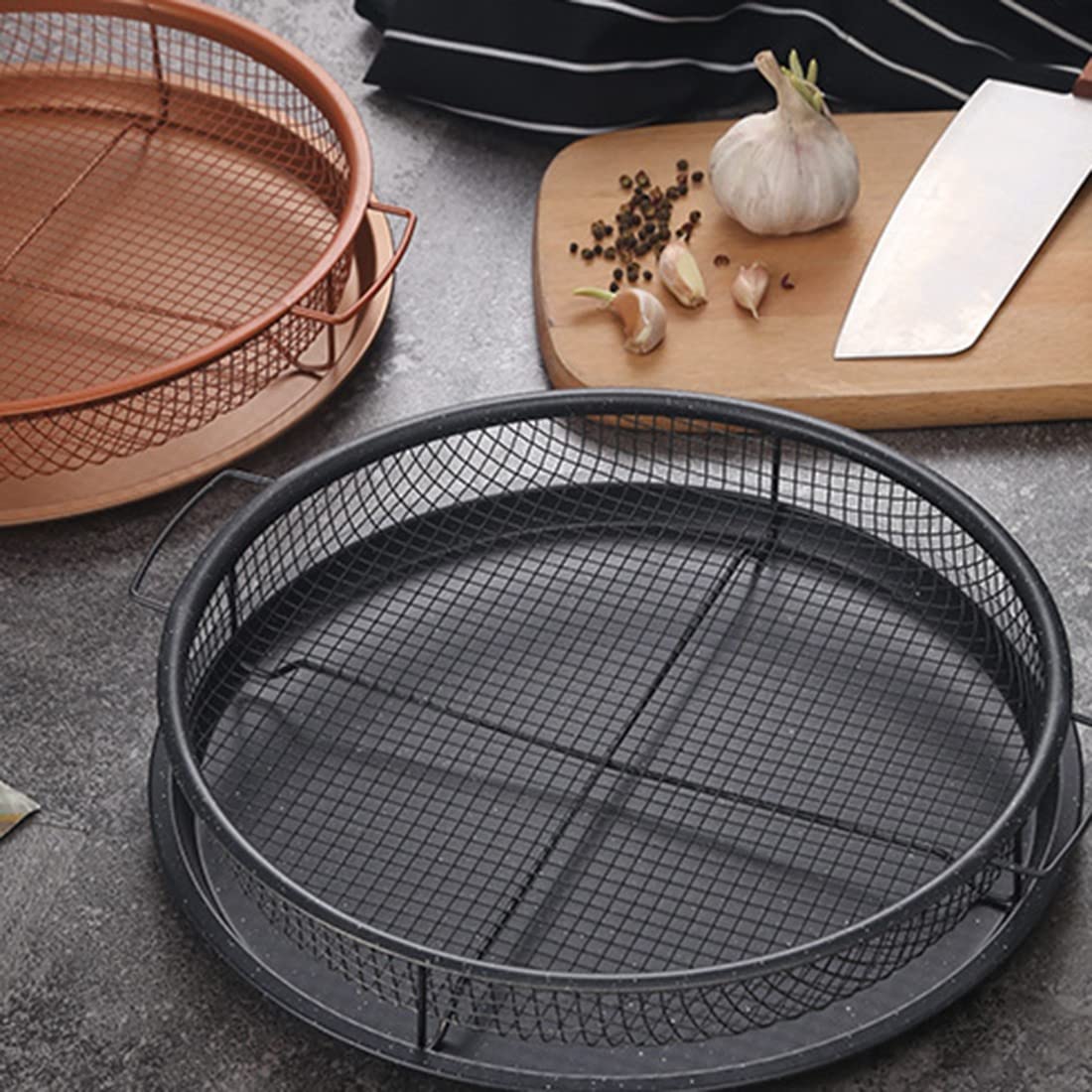 Round Open Airfryer Tray