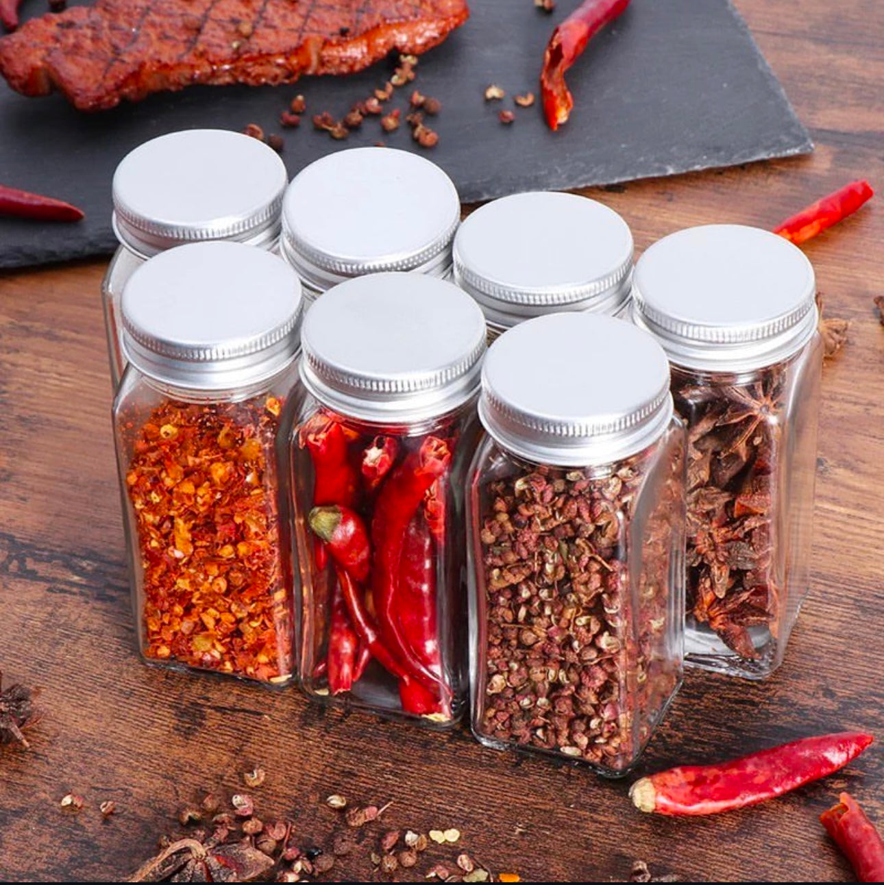 Glass Spice Jar