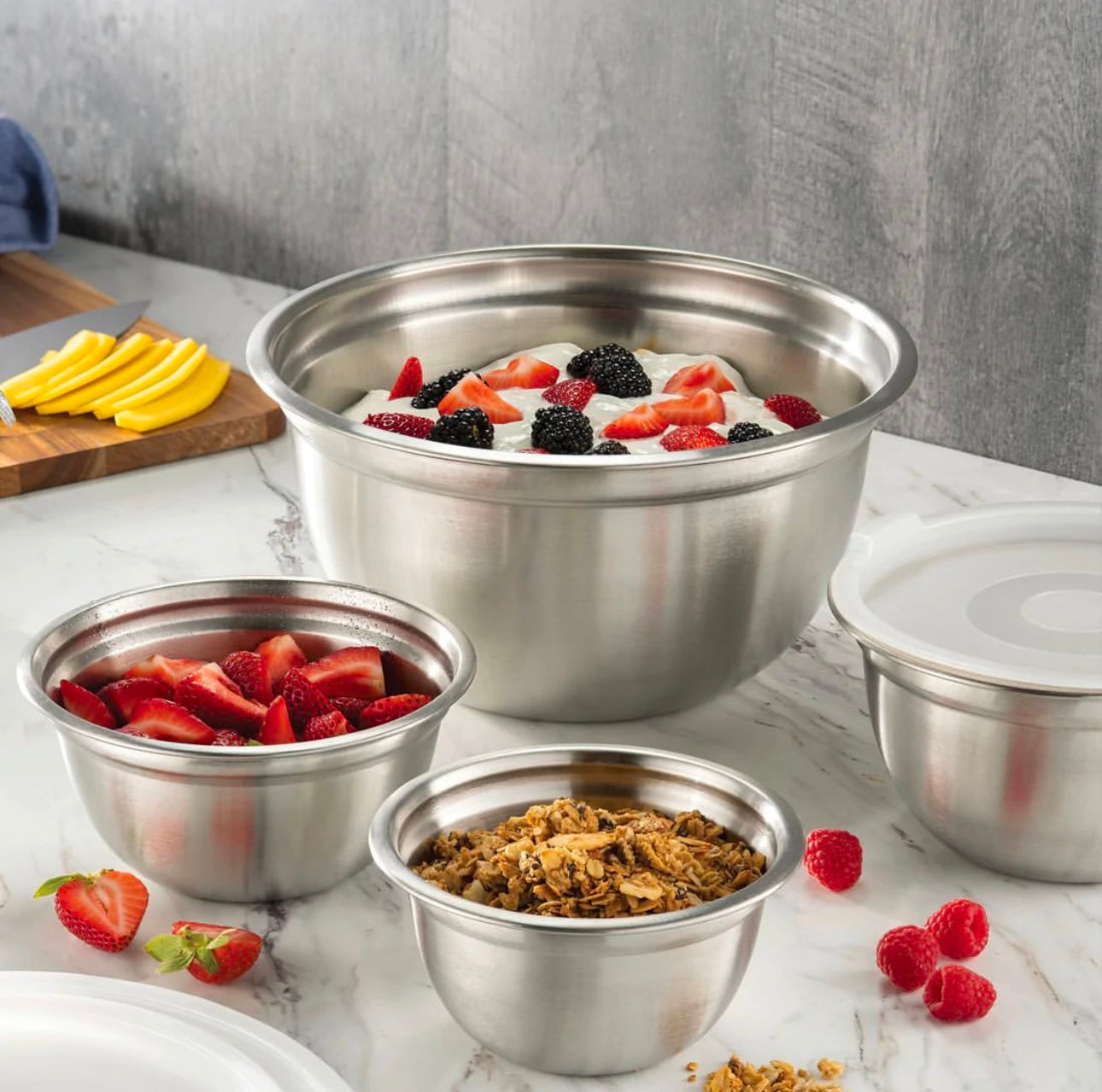 Stainless Steel Bowl Set 5pc Set