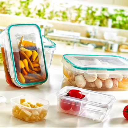 Rectangular Airtight Tupperware Set
