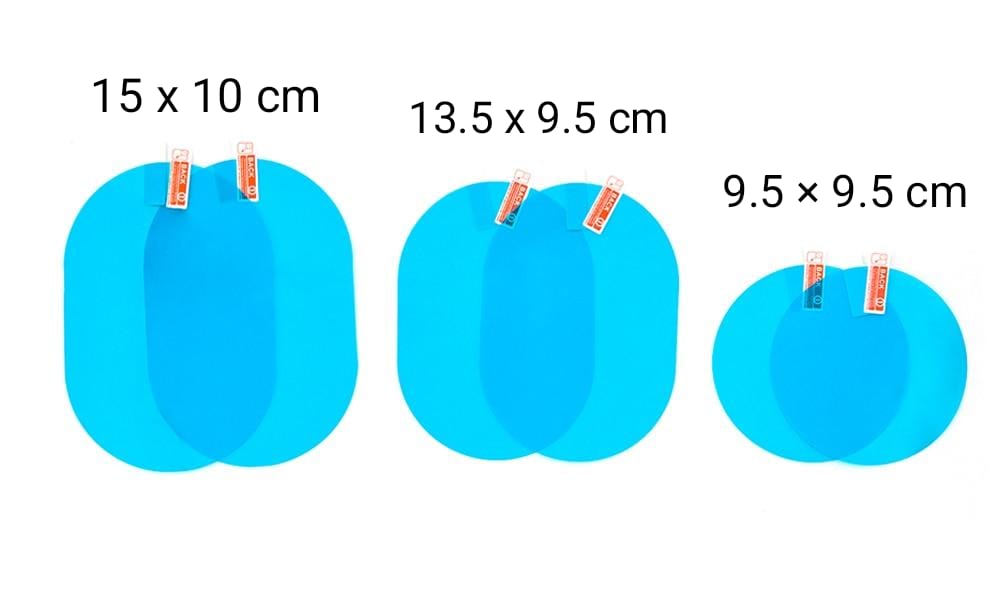 Waterproof Anti Fog Film Rain Proof Car Mirror for All Vehicles - Set of 2